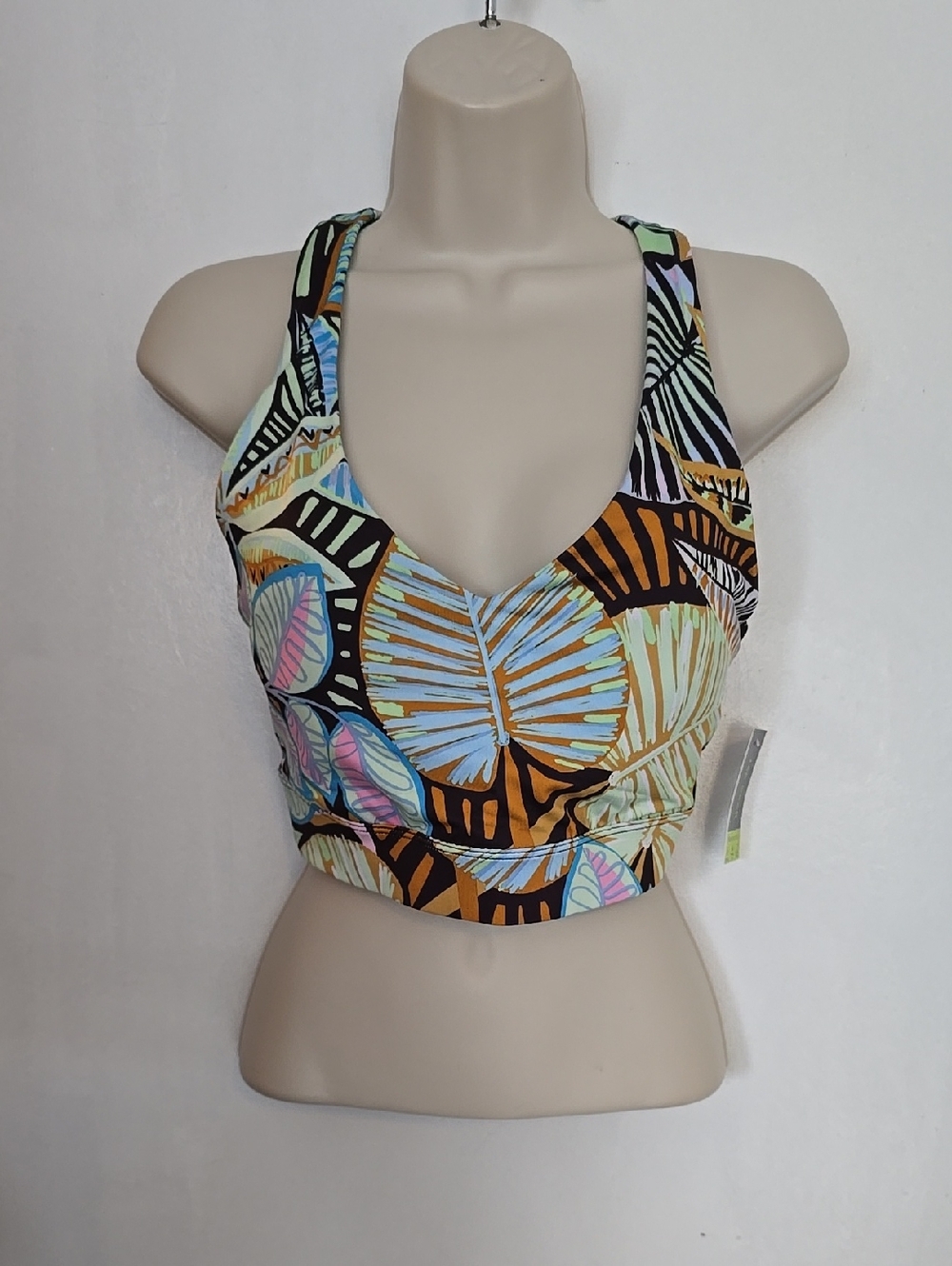 Tek Gear Tropical Print Workout Top NWT Size XL